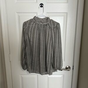 H&M Monochrome Patterned Blouse
